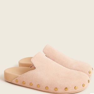 J. Crew Pacific studded clogs in suede